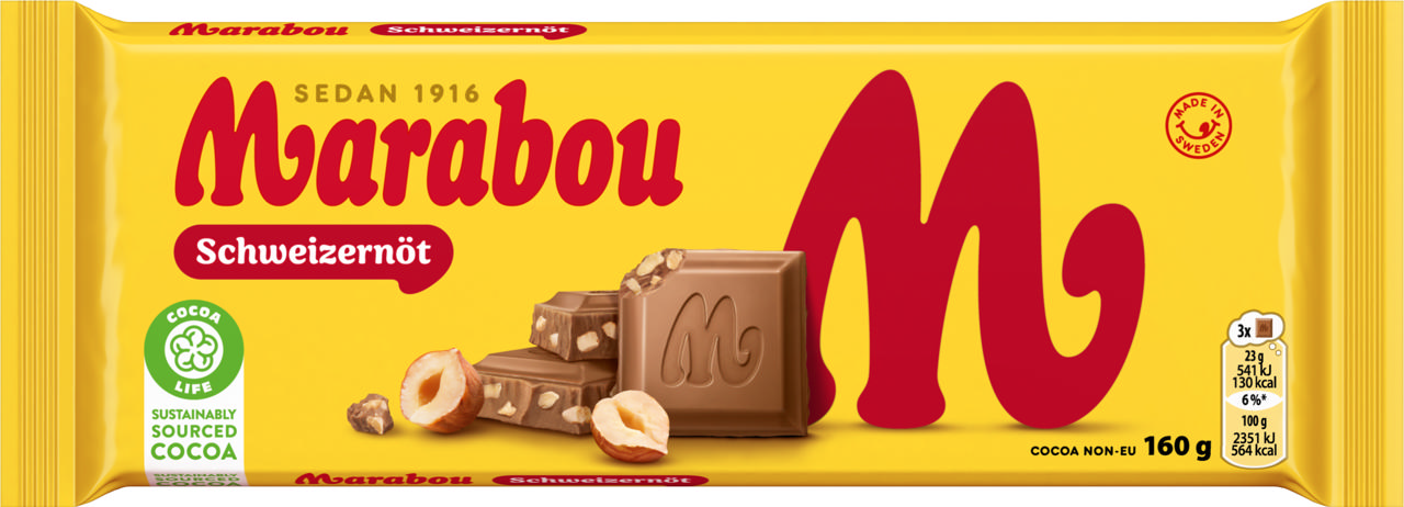Marabou Schweizernöt 160g