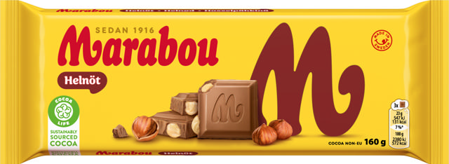 MARABOU HELNÖT 160G