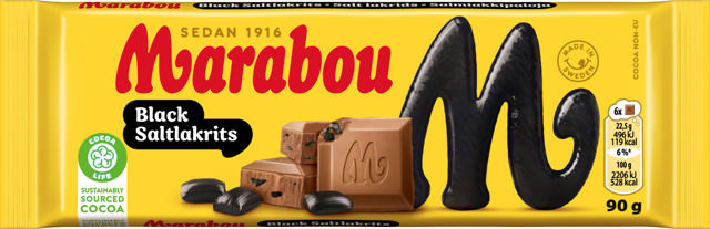 MARABOU BLACK SALTLAKR 90