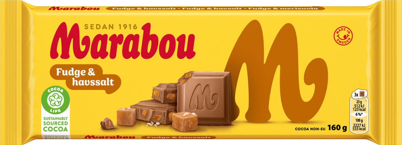 Marabou Fudge Havssalt 160g