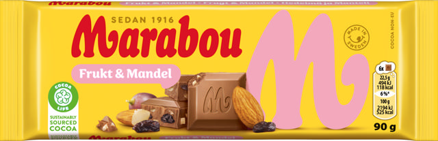 MARABOU FRUKT&MANDEL 90G