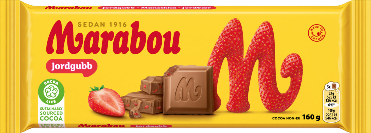 Marabou Jordgubb 160g