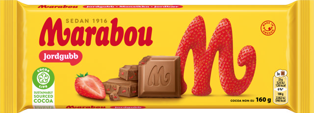 MARABOU JORDGUBB 160G