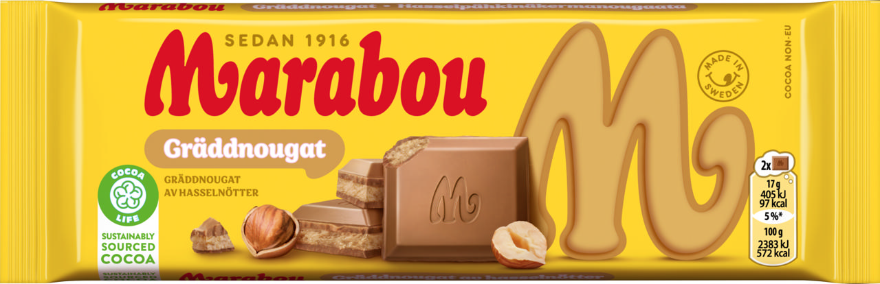 MARABOU GRÄDDNOUGAT 100G