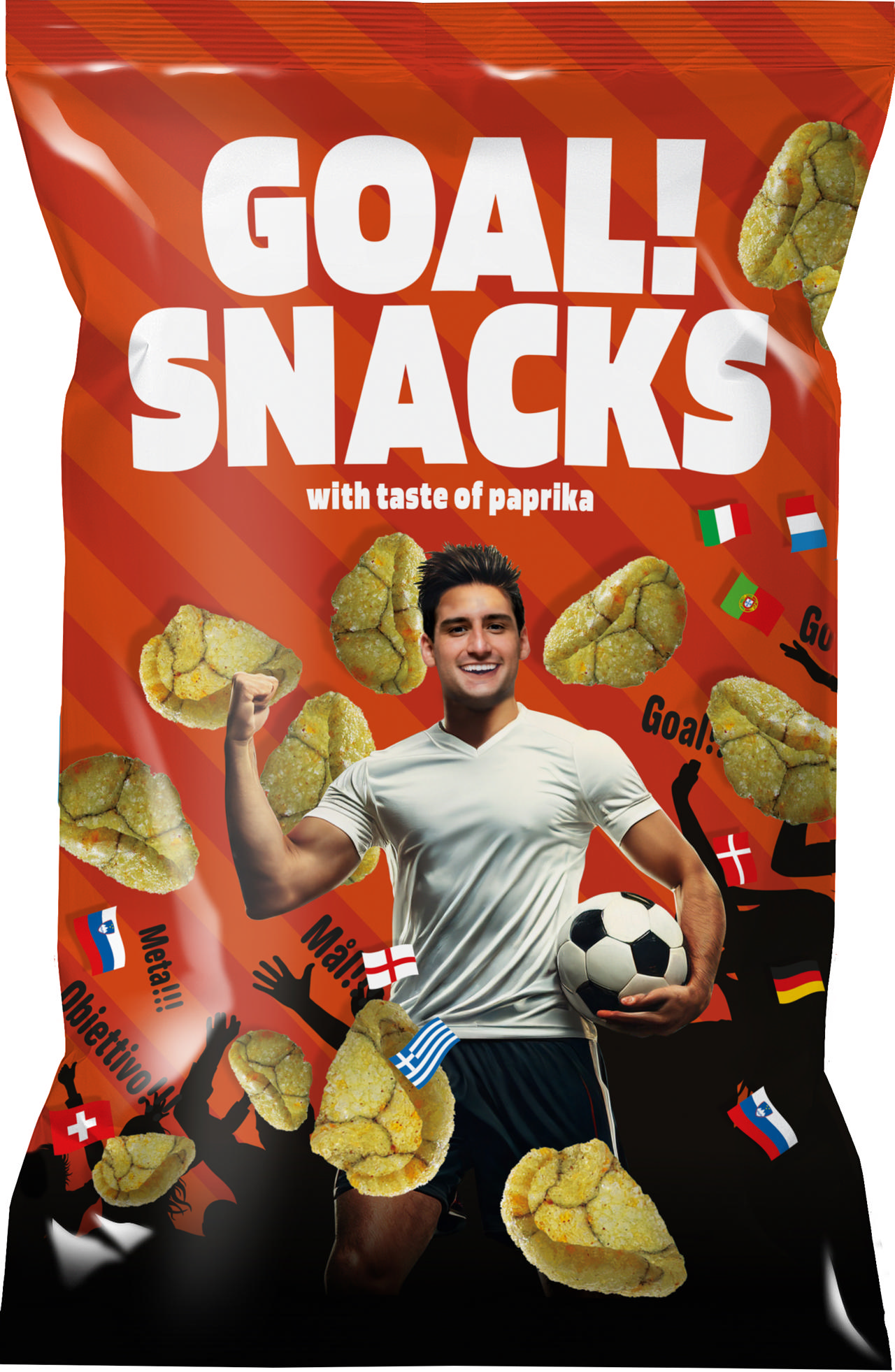 Packers Brand Fotbollsnacks paprika 75g