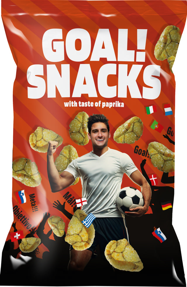 Packers Brand Fotbollsnacks paprika 75g