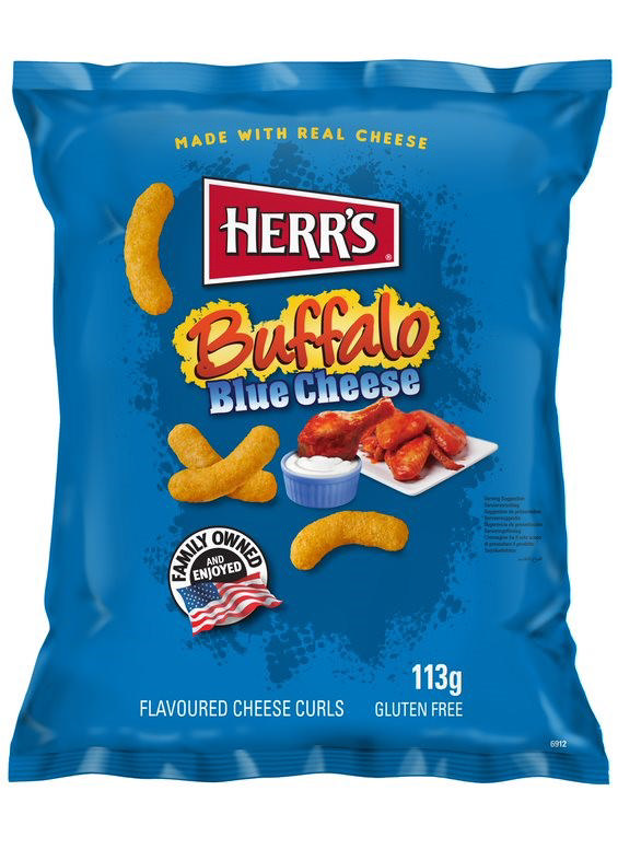 Herrs Buffalo Blue Cheese Curls 113g
