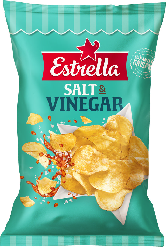 Estrella Salt & Vinäger 175g 