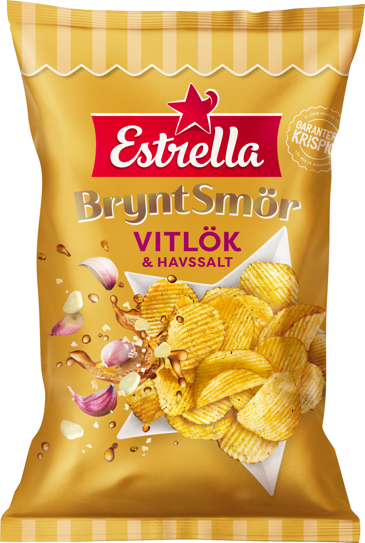 Estrella Brynt Smör, Vitlök & Havssalt 175g