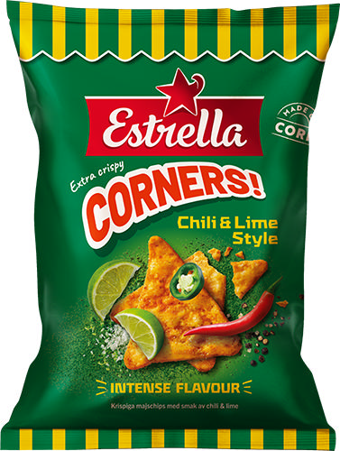 Estrella Corners Chili & Lime Style 160g