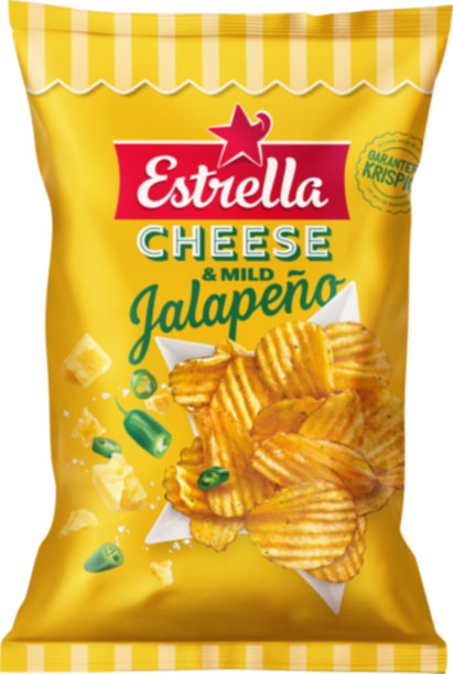 Estrella Cheese & Mild Jalapeno 175g