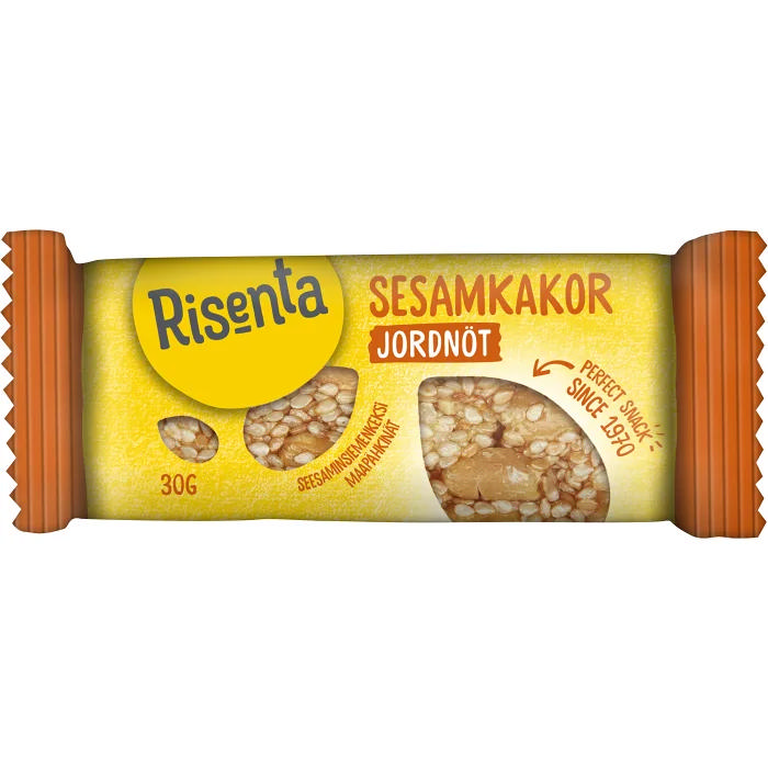 Sesamkakor Jordnöt 30g
