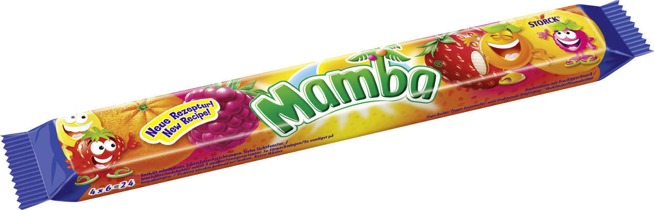 Mamba Stick Fruit 4-pack 106g 