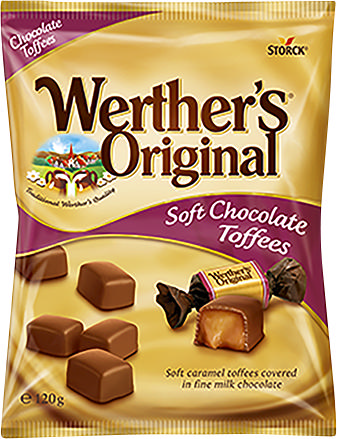Werthers Original Soft Chocolate Toffee 120g