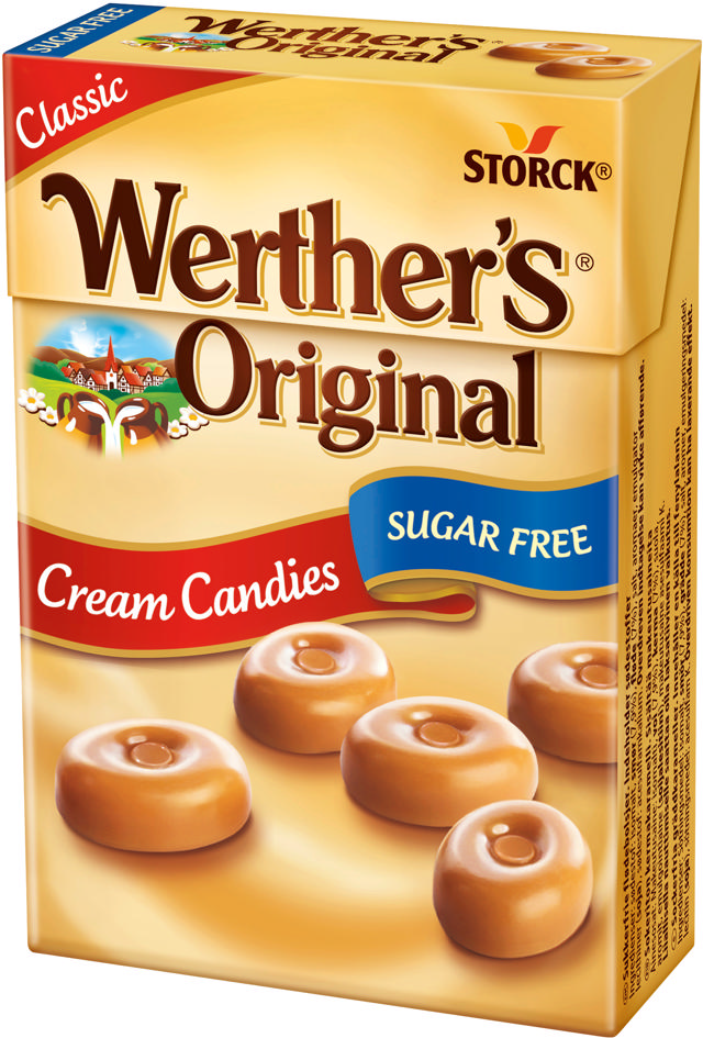 Werthers Cream Candies Sockerfri 42g