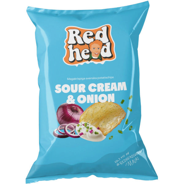 Redhead Sourcream & Onion 150g
