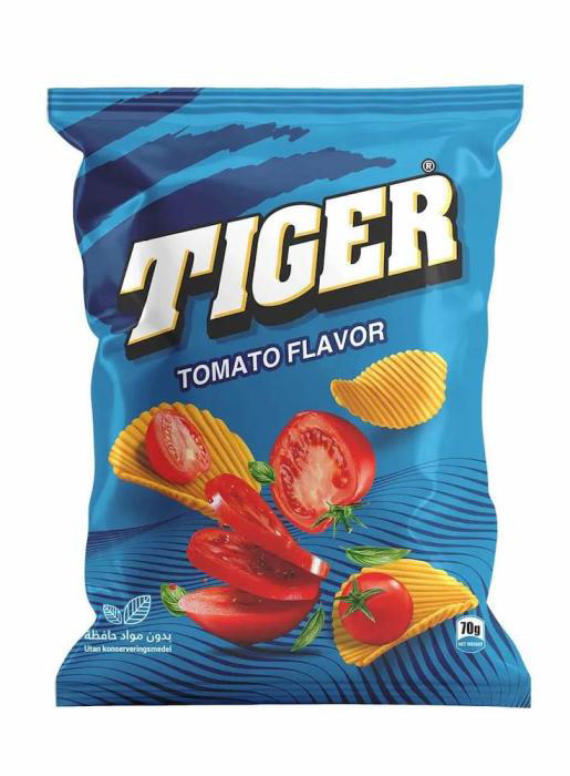 TIGER CHIPS TOMAT 70G