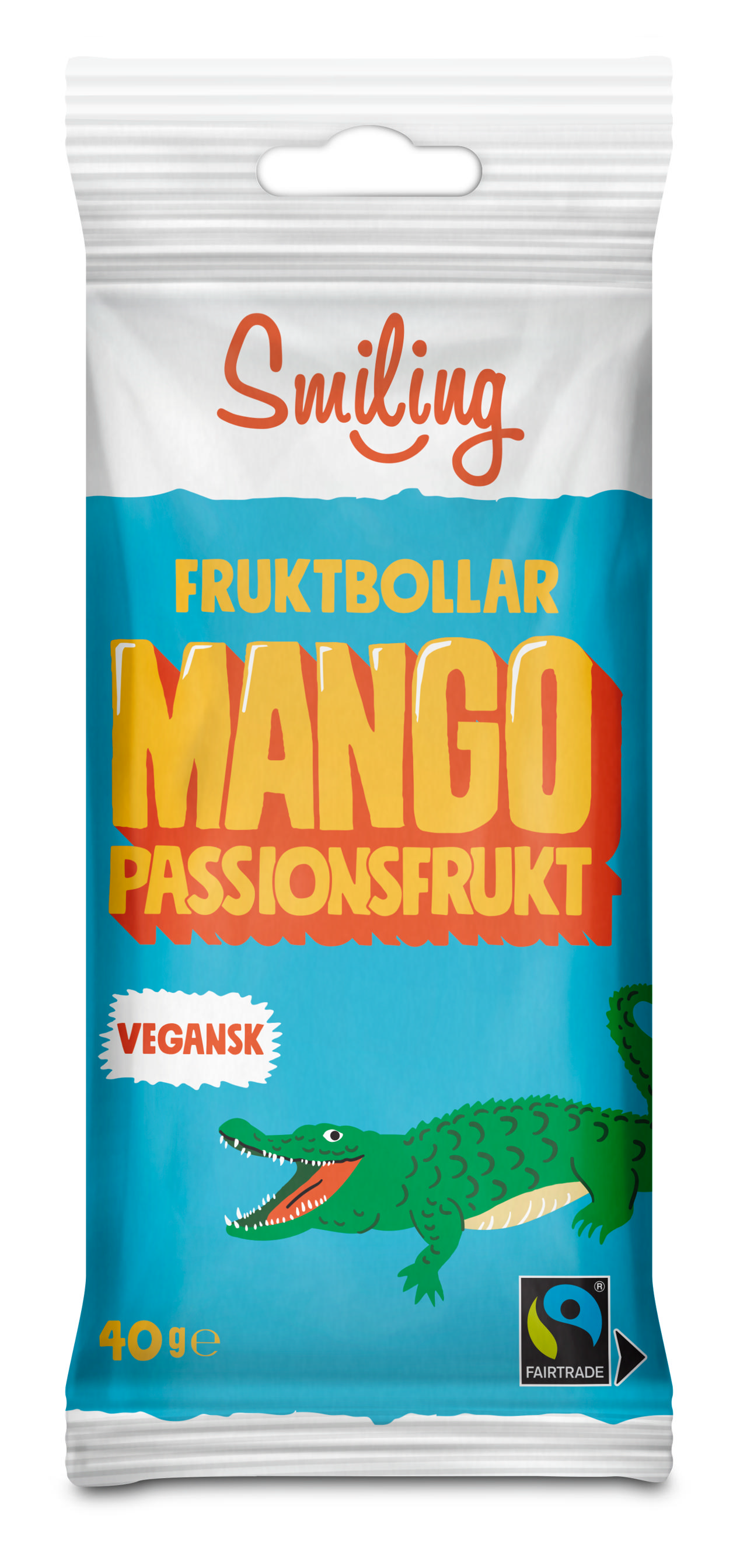 Smiling Fruktbollar Mango & Passionsfrukt 40g