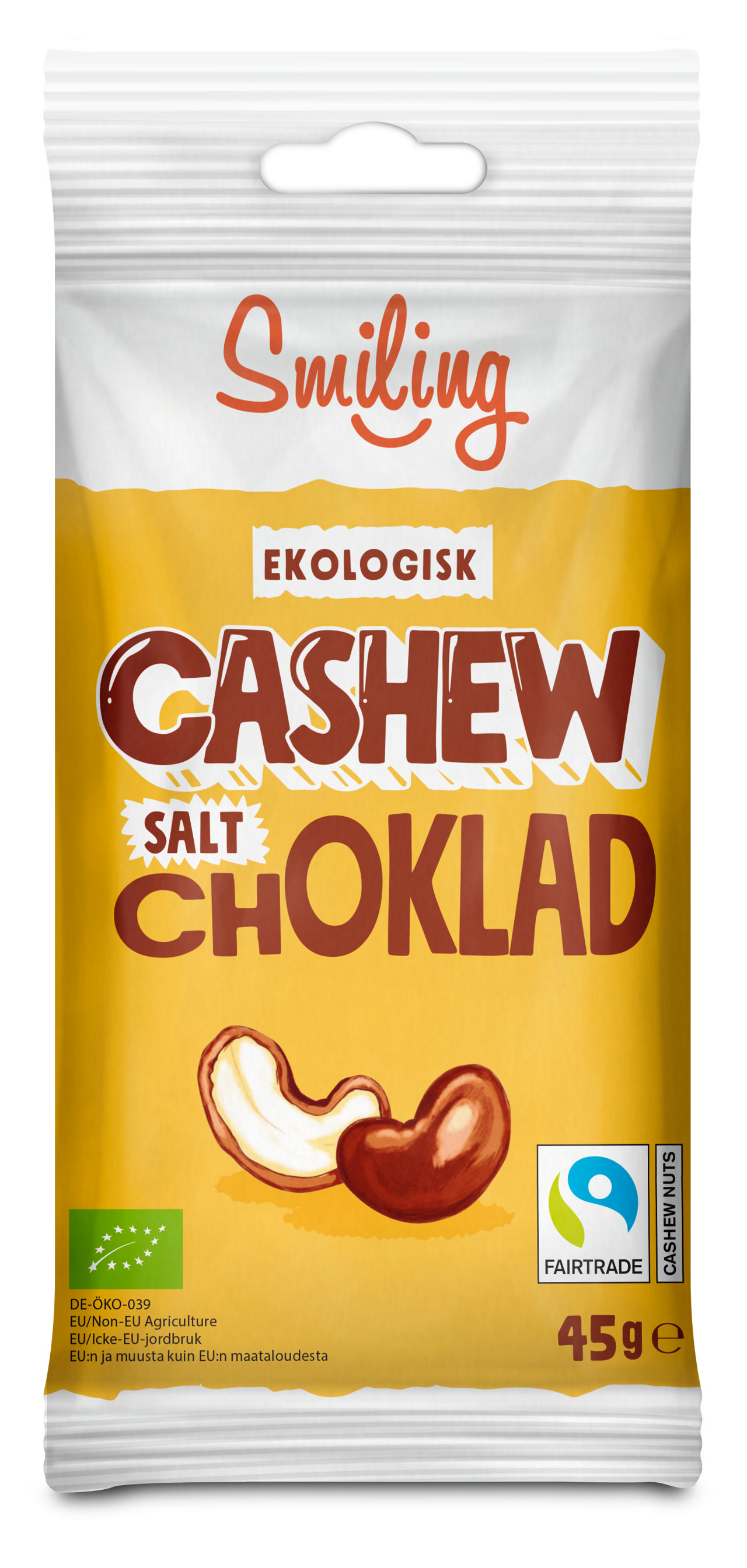 Smiling Cashew Salt Choklad 45g