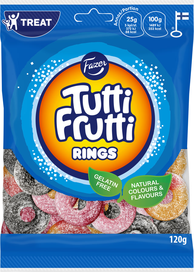 Tutti Frutti Rings 120g