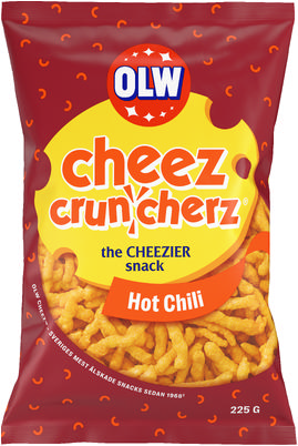 OLW Cheez Crunch Hot 225g