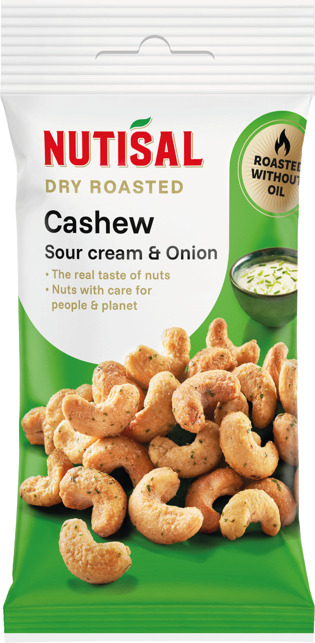 Nutisal Cashew Dry Roasted Sourcream & Onion 60g