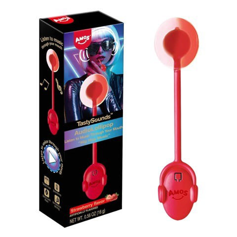 TastySounds Lollipop Strawberry 12g
