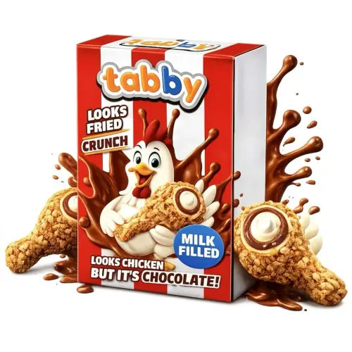 Tabby Chicken Wings Chocolate 50g
