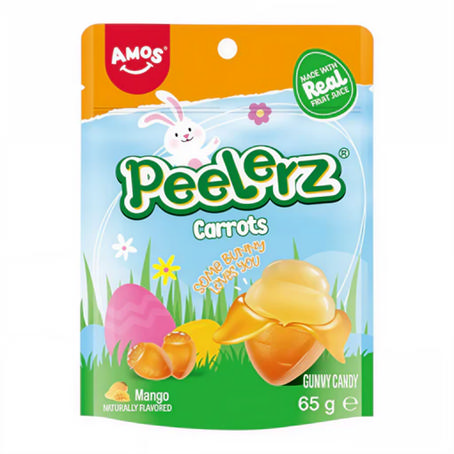 Amos Peelerz Gummy Carrots 65g