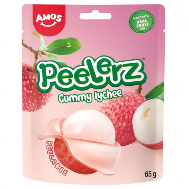 Amos Peelerz Gummy Lychee 65g