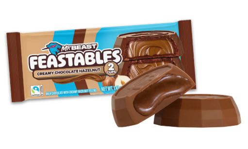 MR BEAST CREAMY HAZELNUT 2 CUPS 40G