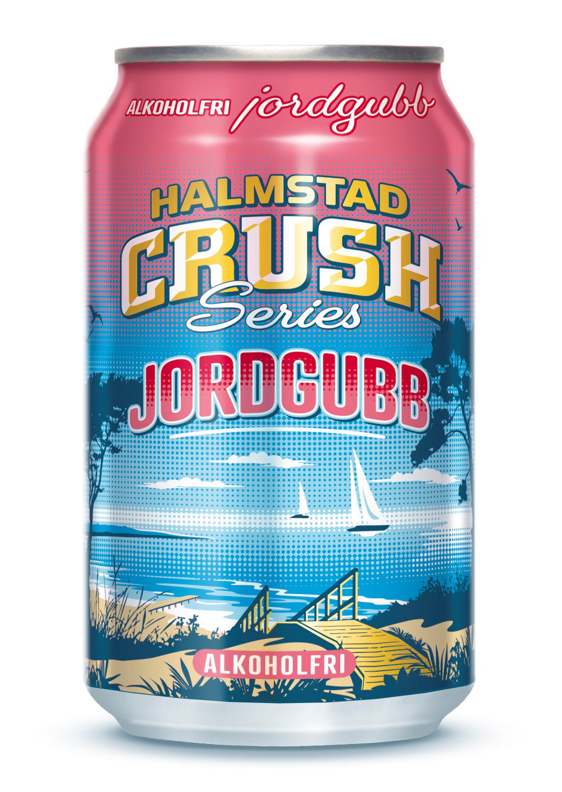 HALMSTAD CRUSH Jordgubb 33cl