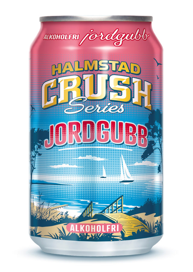 HALMSTAD CRUSH Jordgubb 33cl