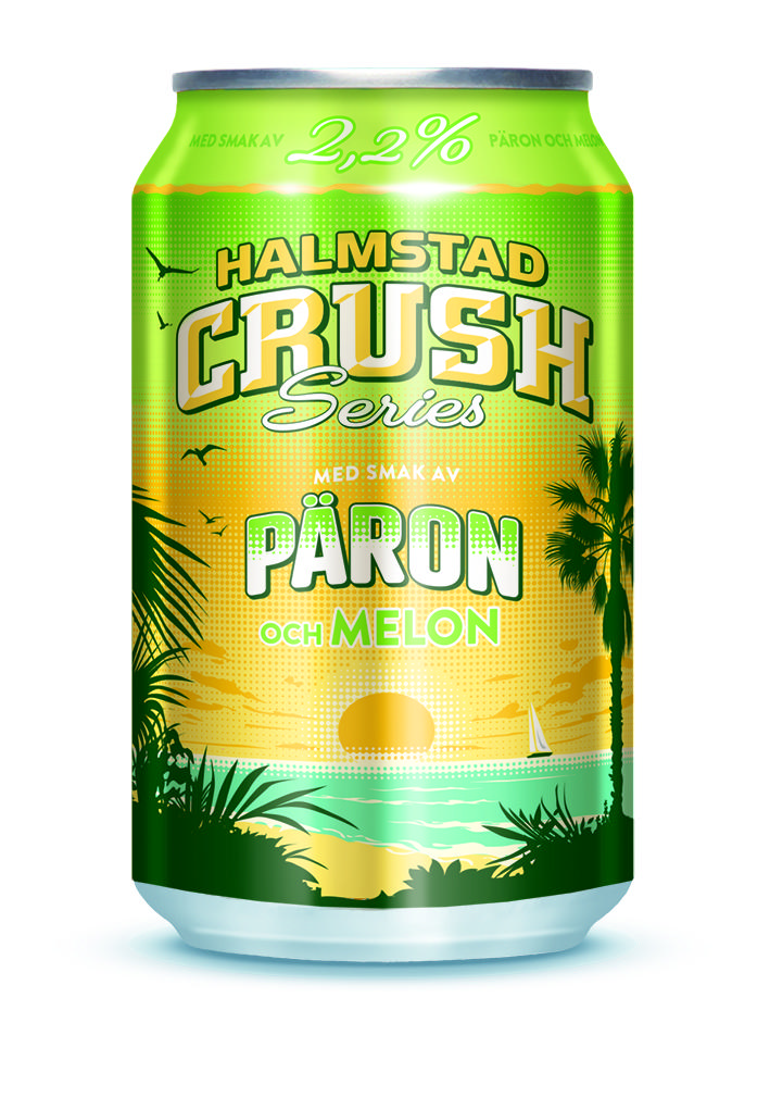 Halmstad Crush Päron Melon 2,2% 33cl