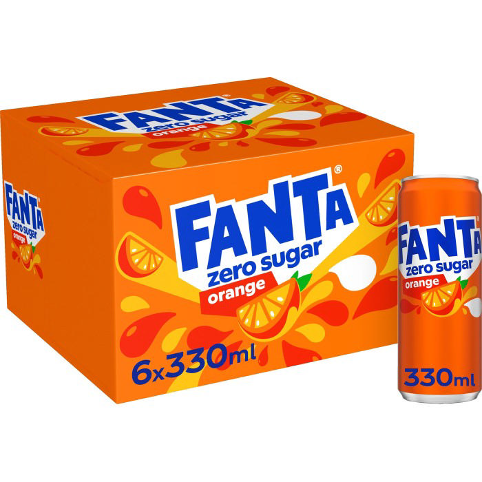 FANTA ZERO ORANGE 33CL 6P