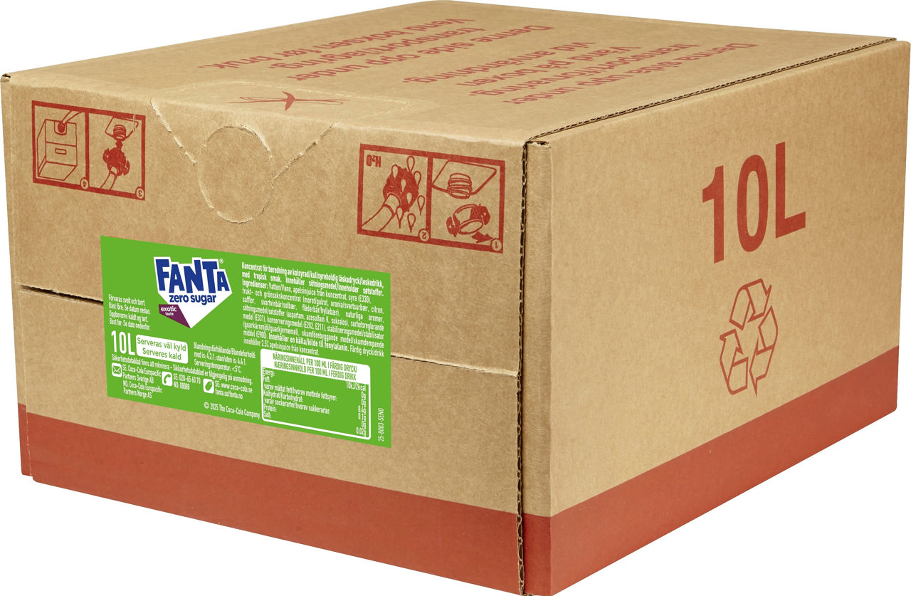 Fanta Zero Exotic 10L BIB