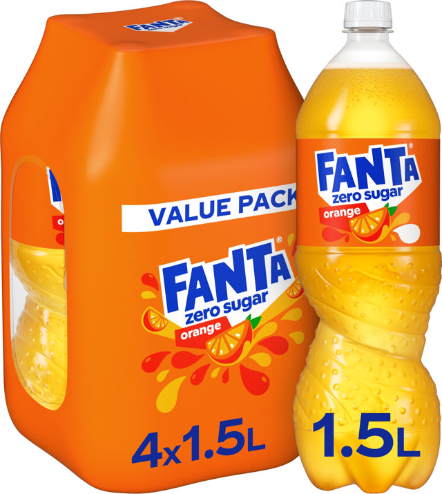 Fanta Zero Orange 1.5L 4p