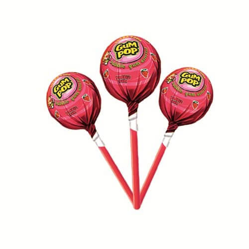 GUM POP JORDGUBB 18G