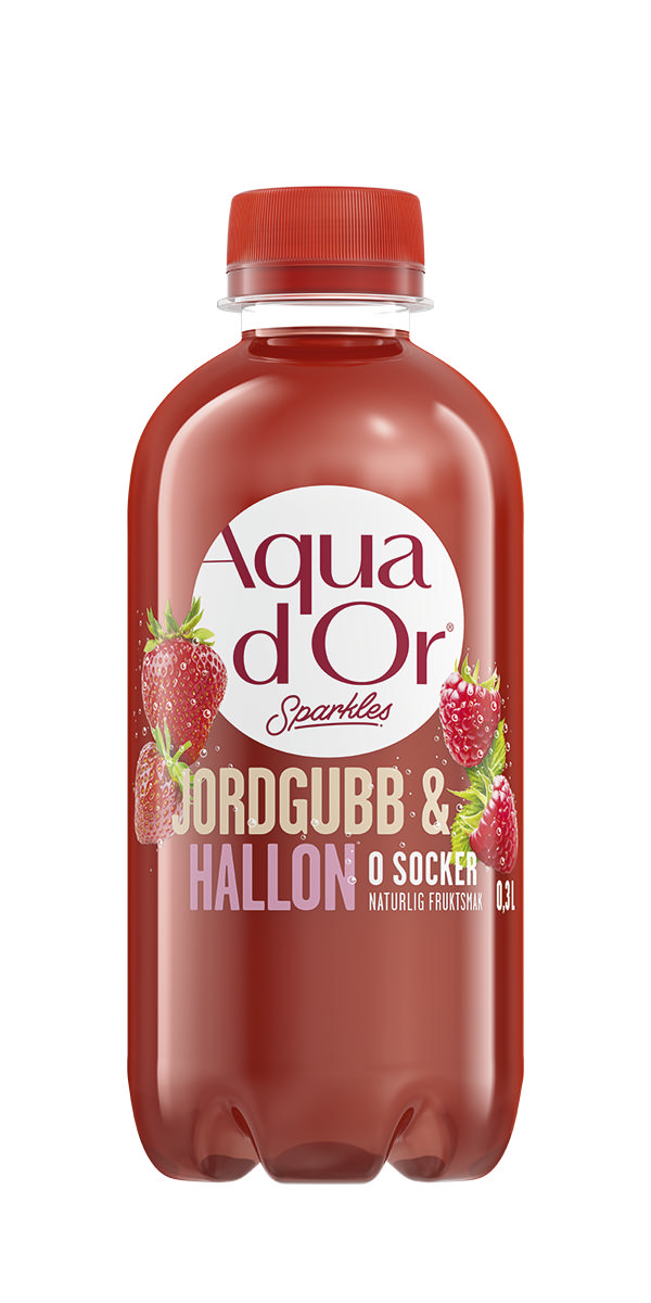 Aquador Sparkles Jordgubb Hallon 30cl