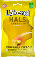 LÄKEROL HALS INGEFÄR/CITR