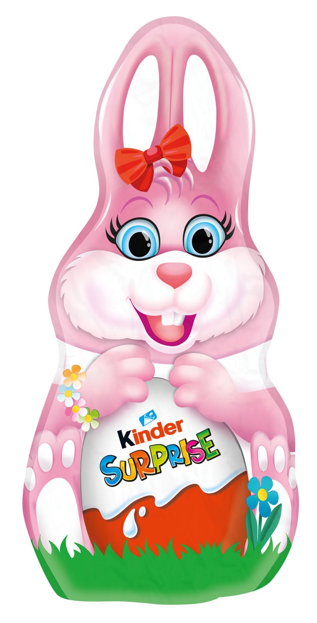 KINDER PÅSKHARE+ÄGG ROSA