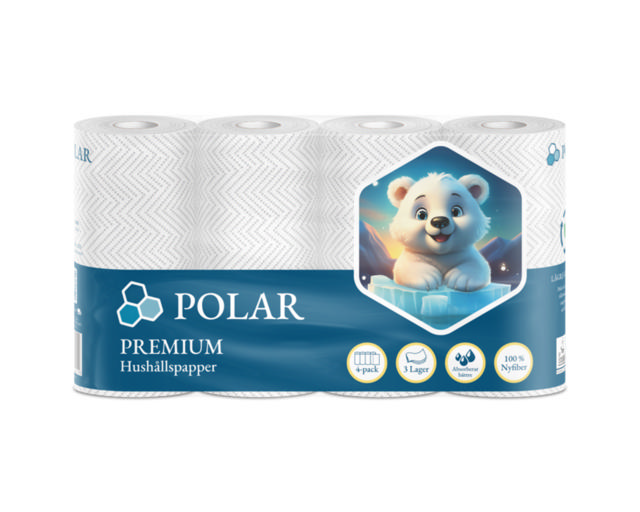 Polar Hushållspapper 4p