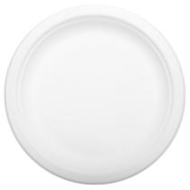 Papptallrik 18cm Vit