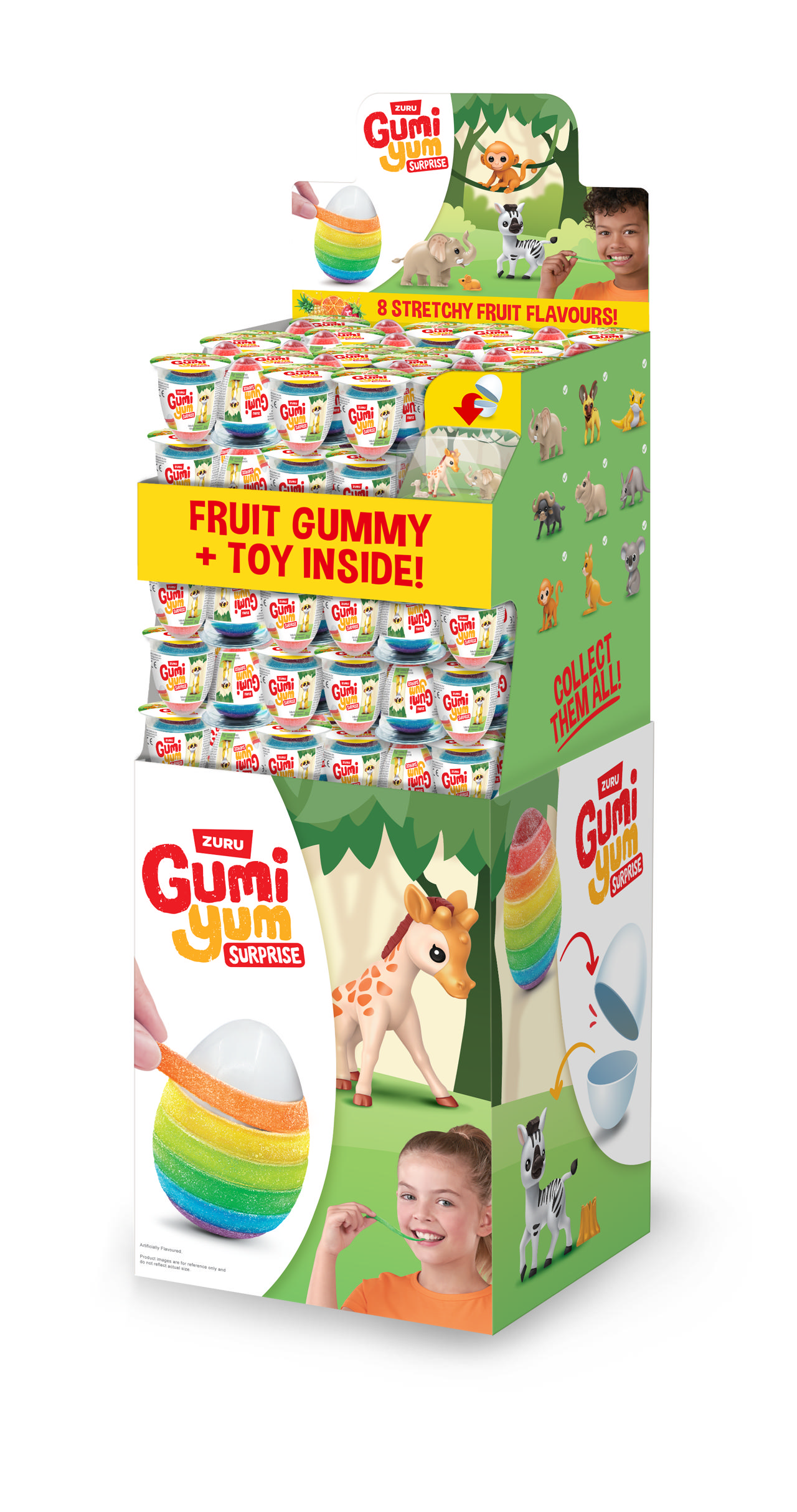 Zuru Gumi Yum Surprise Wildlife Display 26g 248st