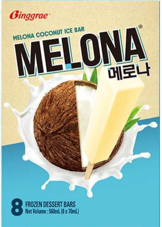 Melona Ice Bar - Coconut 8x70ml