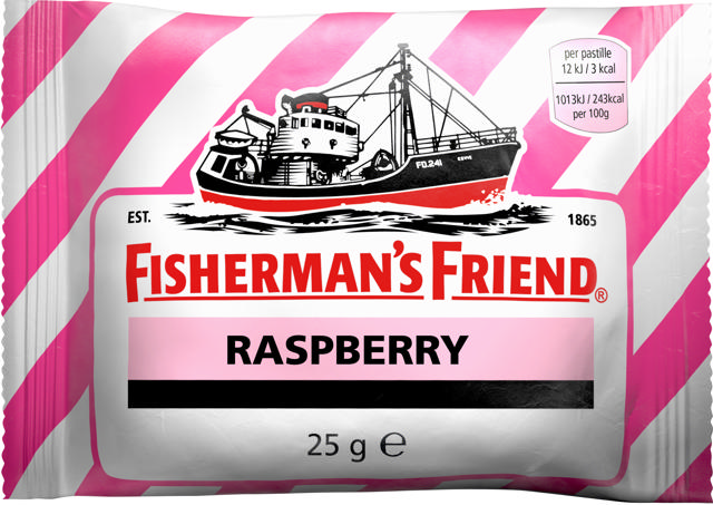 Fishermans Raspberry Sockerfri 25g