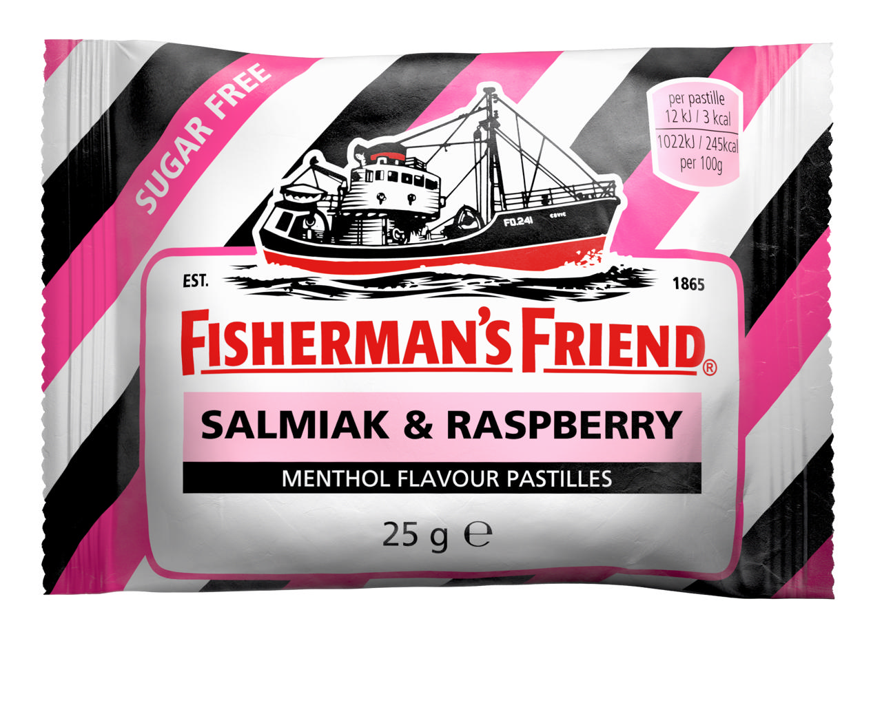 Fishermans Salmiak/Raspberry Sockerfri