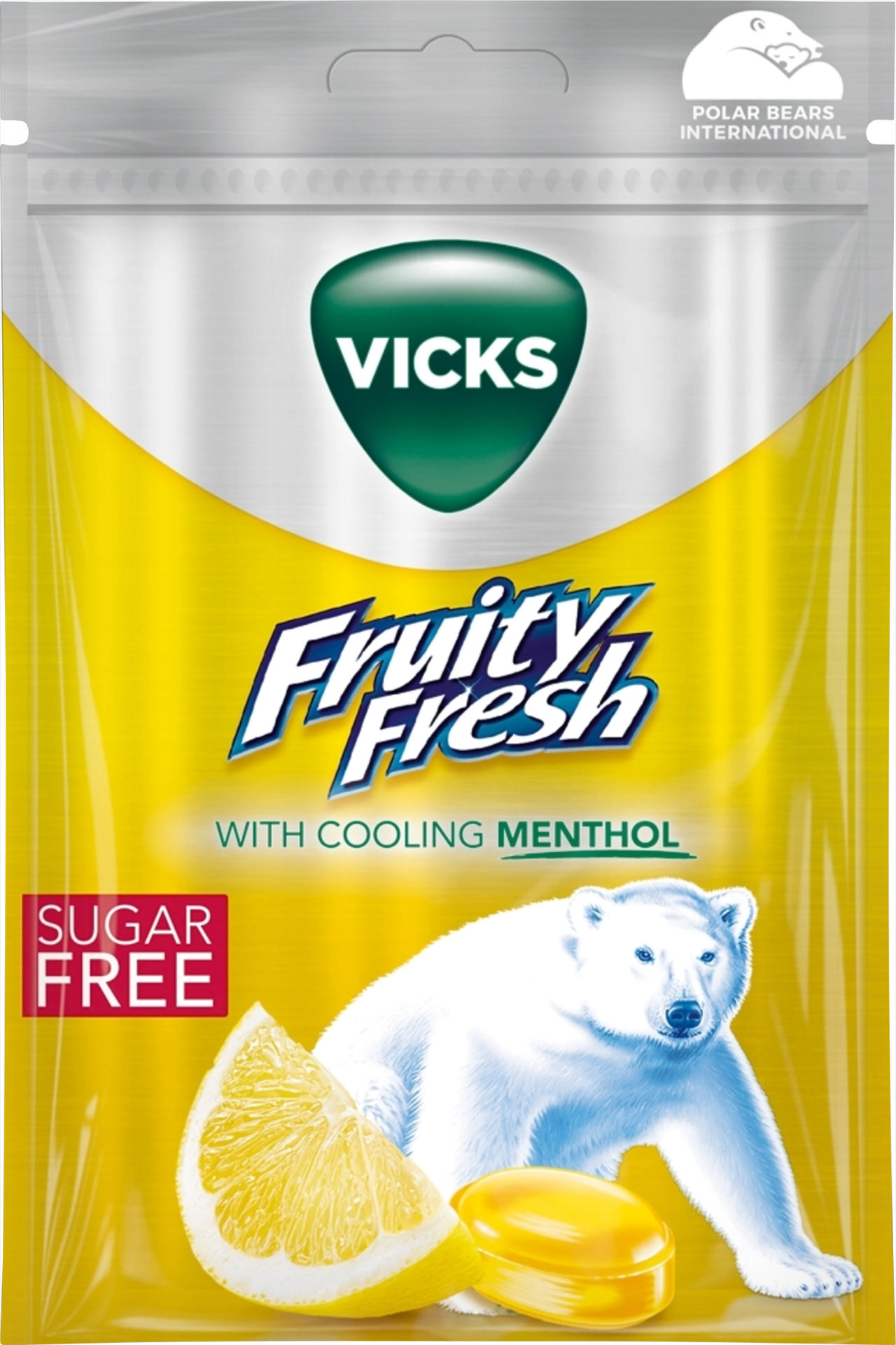 Vicks Lemon & Menthol Sockerfri 72g