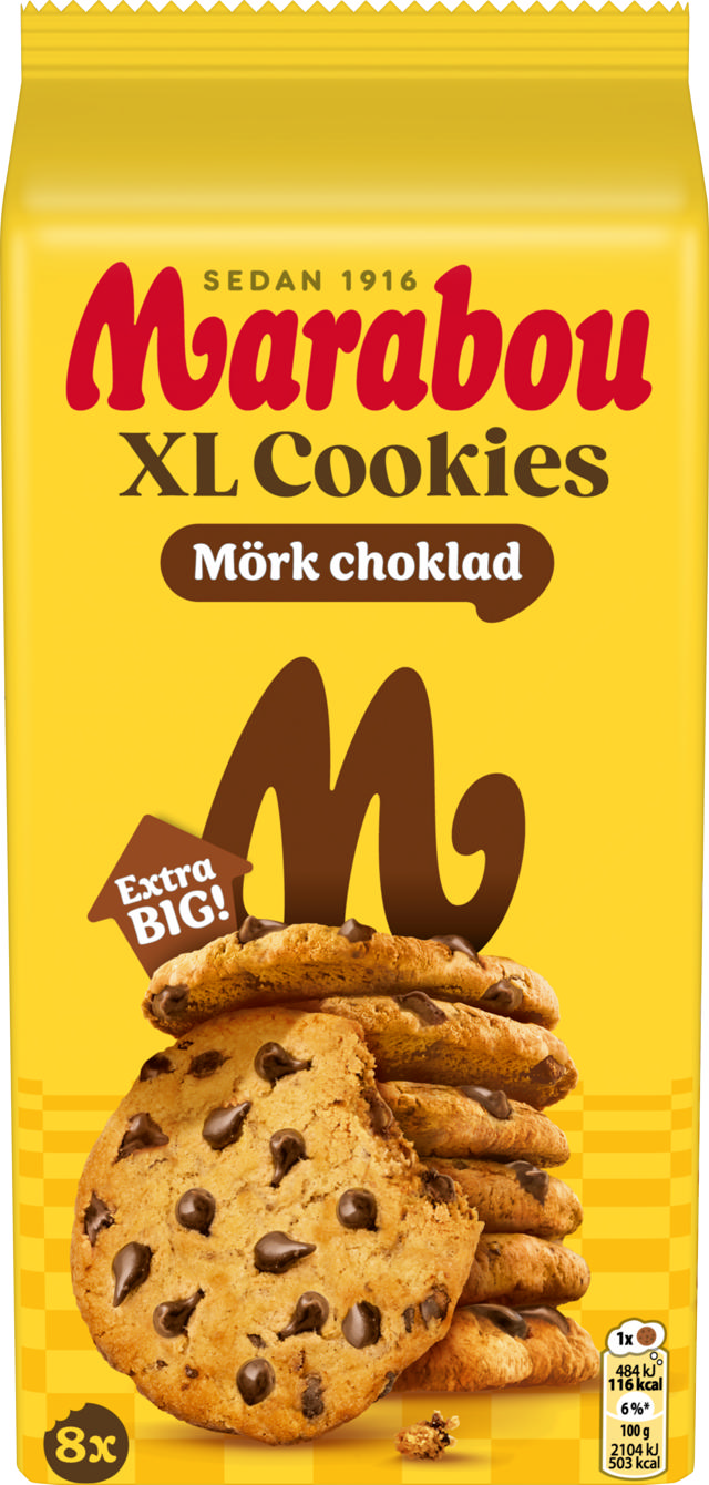 MAR XL COOKIES MÖRK 184G