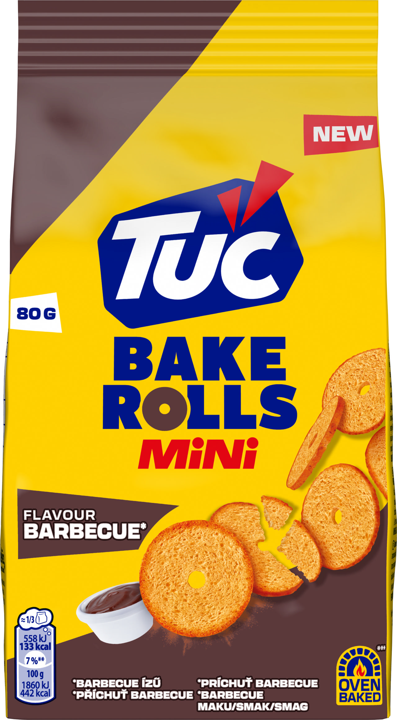 TUC Bake Rolls Mini BBQ 80g